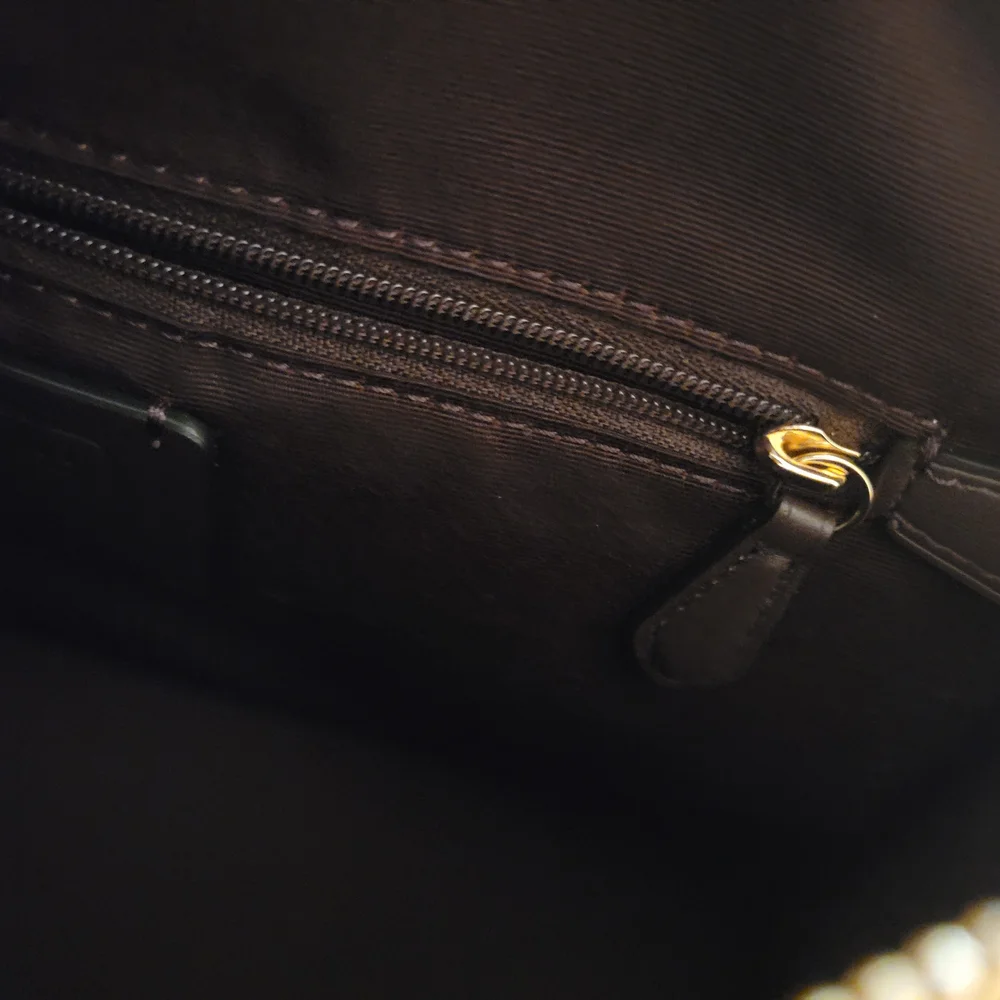 Coach Rowan Large Satchel Bag Black CV960 Black/Gold - Picture 8 of 14